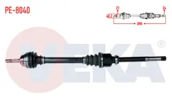 Citroen C-Elysee Ön Sağ Aks Komple