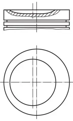 Piston Segman 84.mm (1.8) BMW E30 E34