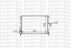 Motor Radyatörü Logan Sandero Duster 1,5 DCI K9k 08-(585*388*16) Brazing (Mt) Radyatörü Marka