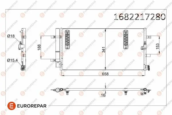 Psa / Erp Klima Radyatörü Audi A6 (4G2) A4 (8K2) A5 (8F7) Q5 (8Rb) A7 (4Ga,4Gf)