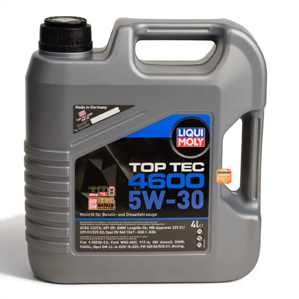 Top Tec 4600 5W-30 Dexos2 4 Litre Motor Yağı 2025 Üretim Yılı (3763)