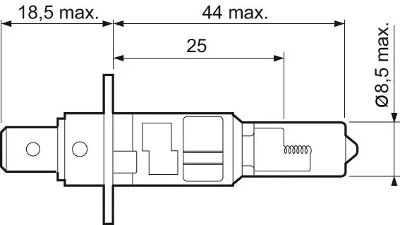 Halogen Ampül 12V H1