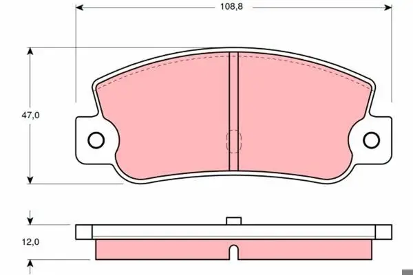 Arka Fren Balatası Croma 1.6 / 2.0 / 2,0Ie / 2,0Ie Turbo / 1,9T / 2,5D / 2.5 TD Tempra 2,0Ie
