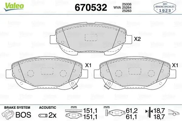 Ön Fren Balatası Avensis 2.2 D4d 2009 2013 Verso 2.0 D4d 2010 -