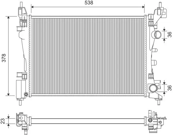 Motor Radyatörü Corsa D 1,0 / 1.2 / 1.4 06 -
