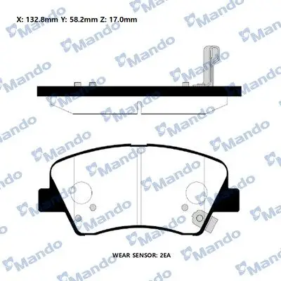 Ön Fren Balatası Hyundai Accent Blue 2011-> Kia Rio 2011->