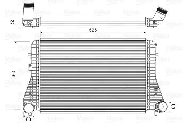 Turbo Radyatörü (Intercooler) 11-Caddy-Golf.VI-Jetta-A3 1.6Tdi-2.0Tdi