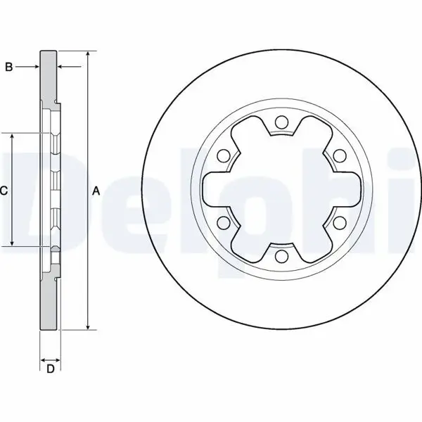 Ford Transit  Fren Diski Arka  V363 DELPHİ Marka