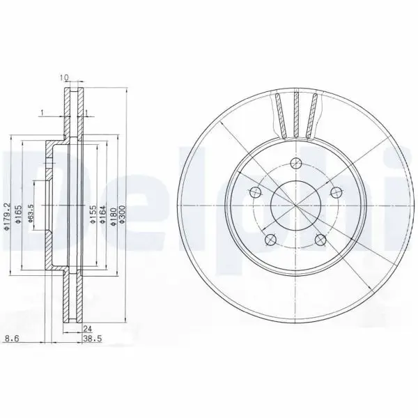 Disk On 01-08 Mondeo.3-Jr.X-Type Kaplamalı