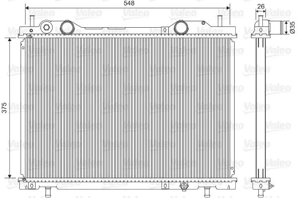 Motor Radyatörü Marea 1.8 2.0 Bravo 1.8 2.0 95-01