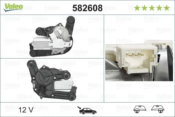Silecek Motoru Arka 08-Pt.308-3008-5008-C4-Ds4-Ds5