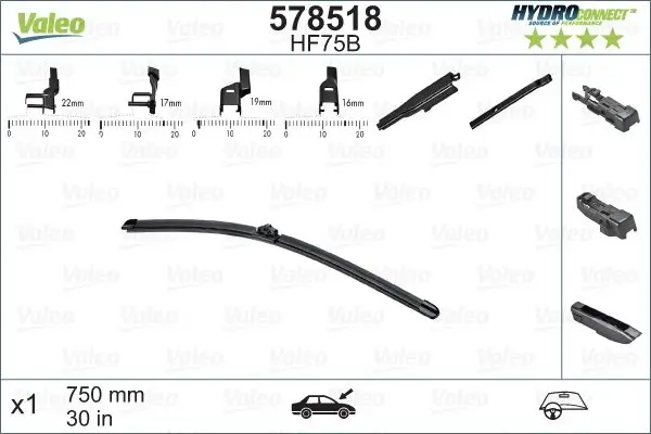 Silgi Süpürgesi Tek 75Cm 13-Connect