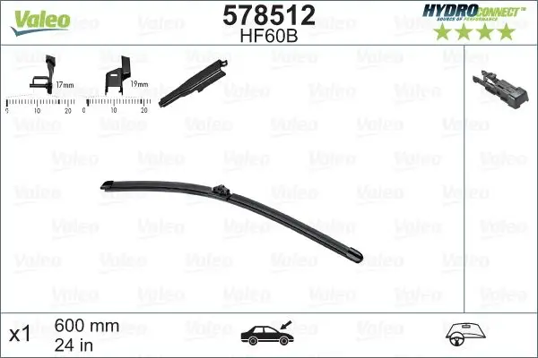 Silgi Süpürgesi Tek 60Cm 03-Pt.307-C4 1.6 2.0 16V