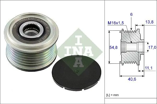 Alternatör Kasnağı 06-Clio.3-Mds 1.5 DCI For:Bosch 6 Kanallı