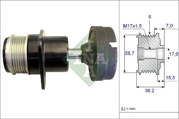 Alternatör Kasnağı 02-Connect-Focus-Mondeo-Cmax 1.8Tdci