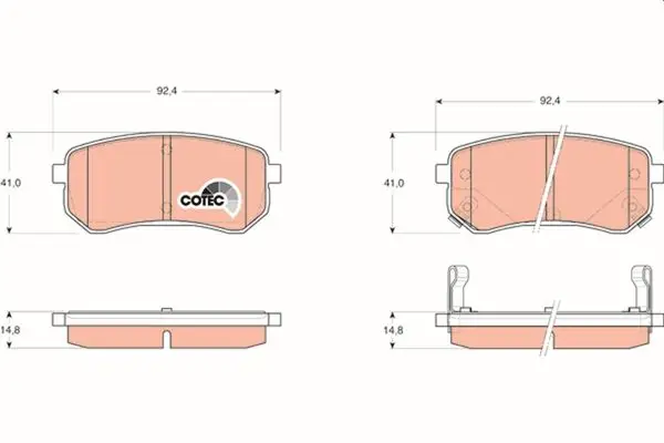 Fren Balata Arka 04 > Picanto 1.0-1.1