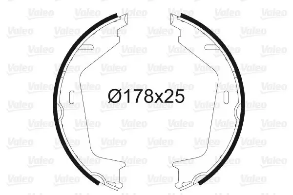 Arka El Fren Pabuç Balata Volvo S60 (01 4,10) S80 98-06-V70 97-00-07-Xc70 02-Xc90 02-(178X25)