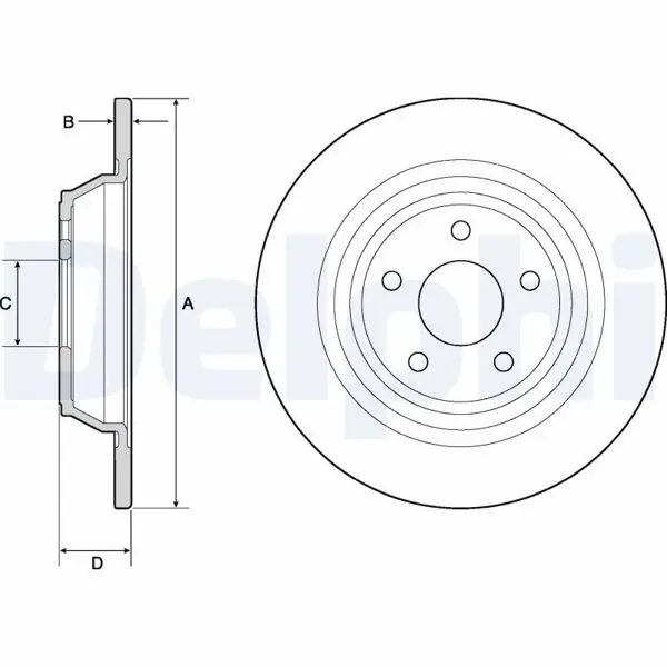 Disk Arka 15-Mondeo Kaplamalı Icten Havalandırmalı