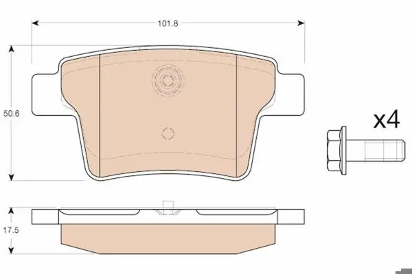 Arka Fren Balatası Mondeo III 04-07 Jaguar X Type Estate 05-09