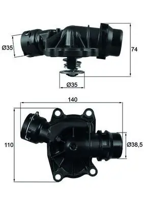 Termostat 88°C 00-03 3-Seri (E46) 5-Seri (E39)