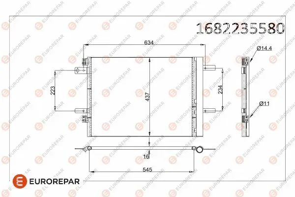 Psa / Erp Klima Rad. 308 3008 Expert Traveller 508 C4 Jumpy Grandland Combo