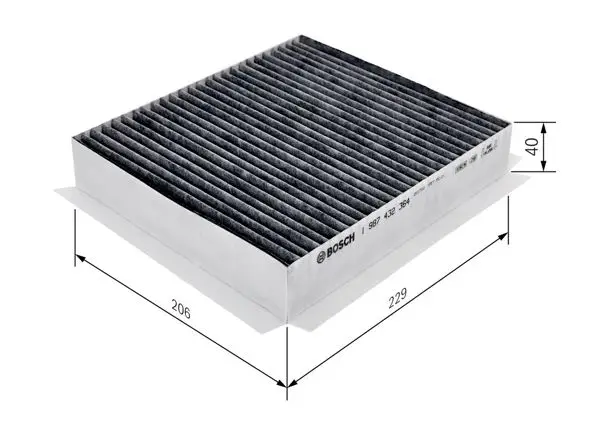 Kabin Filtresi Aktif Karbonlu (Mercedes W163 Ml)