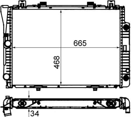 Motor Su Radyatörü S-Class W140 91-98