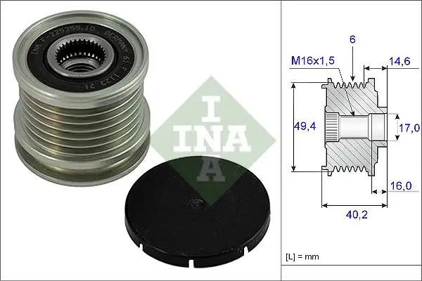 Alternatör Kasnağı Rulmanlı Passat 96-05 A4 01-04 A6 97-05 Superb 1.6 1.8 19Tdı