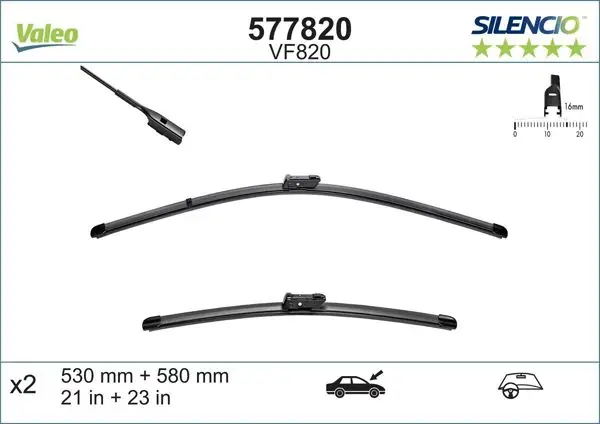 Silgi Süpürgesi Tk 53 + 58Cm 12-Pe.911 Porsche