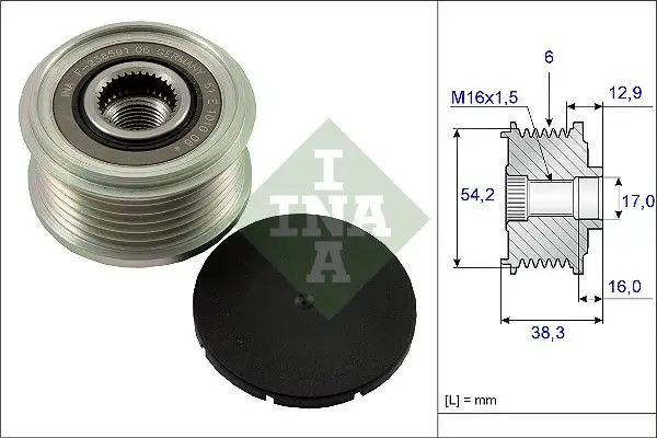 Alternatör Kasnağı 08-Prt-Exrt-Sct-Jpy-407-C4-C5-C8-Brl 1.6Hdi-2.0Hdi For:Valeo