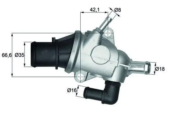 Tı 125 88 / Alfa Romeo 147-156 Twinspark Termostat 60653946