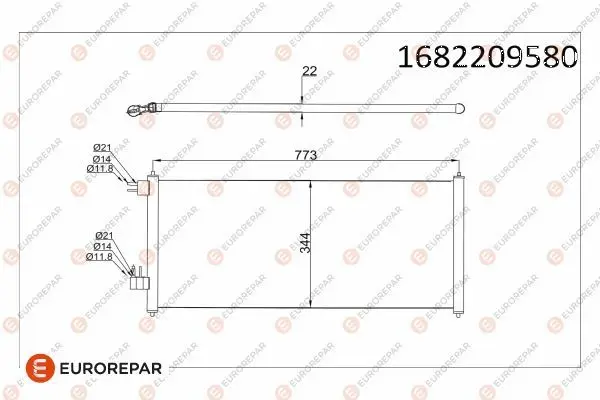 Psa / Erp Klima Radyatörü Ford Transit Tourneo Connect 1.8 TDCI 02-13