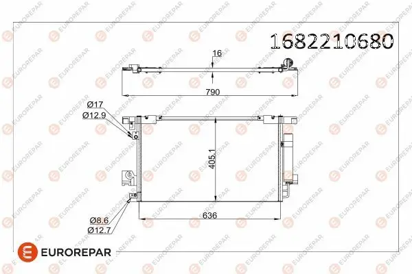 Psa / Erp Klima Rad. C4 C-Crooser 2.4 16V 08-4007 4008 381700