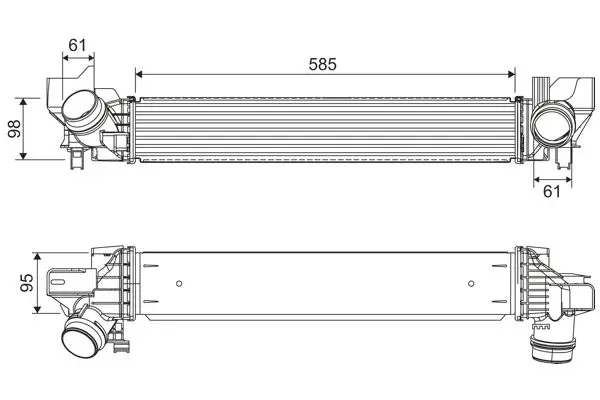 Turbo Radyatörü (BMW F40-F44-F45-F46-F48-F39 / Mini F54-F55-F56-F57-F60)