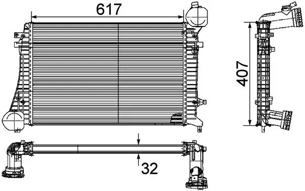 / Intercoler Radyatörü (VW: Passat 2.0 Bmp) 8Ml376746-071