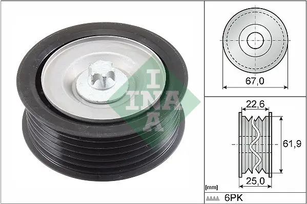 Kayış Gergi Rulmanı (Kanallı) W203 05-07 Cl203 05-08 W204 07-14 W211 05-08 W212 09-13 W221 06-13 R171 05-11 Viano W639 07-Vito W639 07-Sprinter 06 -