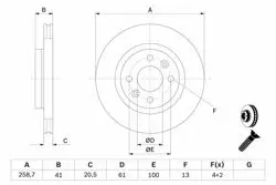 Fren Diski Ön 19 I (B / C53_) 88-941.7 (B / C53b) 1.7 (B / C53c) 1.8 16V (B / C53d) 1.8 16V 45108 45139 45108 19 I Cabriolet (D53_) 91-921.8 16V (D53d) 19 I Chamade (L53_) 88-921.7 (L53b) 1.7 (L53c) 1.8 16V (L53d) 1.7 (L53f) 1.8 16V 45108 1.7 (L533) 19 II (B / C53_) 92-981.7 (B / C53b) 1.8 16V (B / C53d) 1.8 (B / C53y) 1.8 (B / C538) 1.4 (B / C535) 1.8 (5 / 353F, B / C538) Adet Havalı 259mm