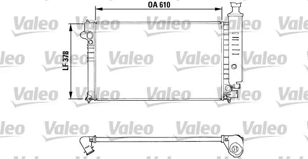 Motor Radyatör P405 II 1.9 Klimalı Ölçü: (355*610*19)