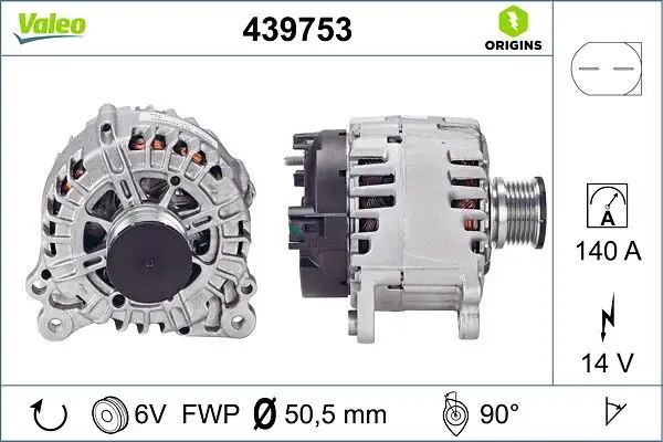 Alternatör 14V 140A A3 Tt Passat Superb Crafter T6