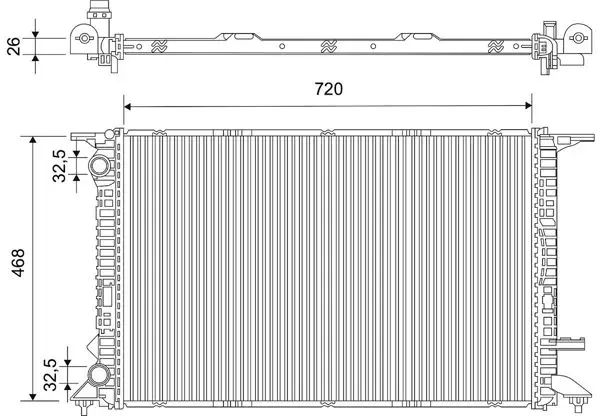 Motor Su Radyatörü C219 05-10 W211 02-08 S211 03-09