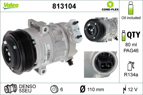 Klima Kompresörü Corsa D 07-14 Z13dtj Z13dth A13dtc Z17dtr (Sanden Tip)