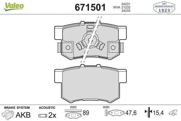 Fren Balata Arka 02-07 Cr-V 06-Fr-V