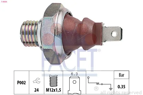 Yağ Basınç Müşürü BMW M20 M30 E30 Mercedes Vito 638 97 > 03 Sprinter 00 > 06