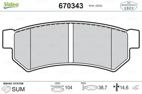 Arka Fren Balatası Nubira 1.6 1.8 07 / 03-Lacetti 1.4 1.6 1.8 02 / 04 -