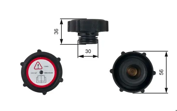 Radyatör Yedek Su Depo Kapağı V184 03-06 Mondeo II III 98-07 Cougar 98-00
