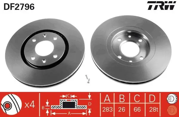 Ön Fren Disk Aynası Xantia P406 Xu10j4r / Ew10j4 (2.0 16V) 2,2Hdı 16V Es9j4s (3,0 V6 24V) / (95) Hava Soğutmalı