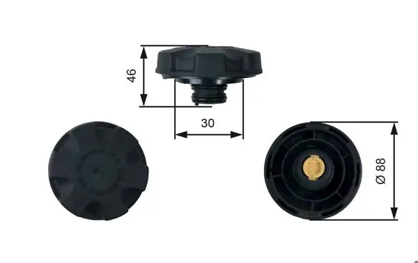 Genleşme Kavanoz Kapağı 04-5-Seri (E60-E61-F10-F11) 7-Seri (F01-F02-F03-F04) X5 (E70) X6 (E71-E72)