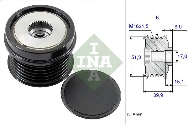Alternatör Kasnağı 11-Focus-Fiesta-Cmax-Mondeo 1.6