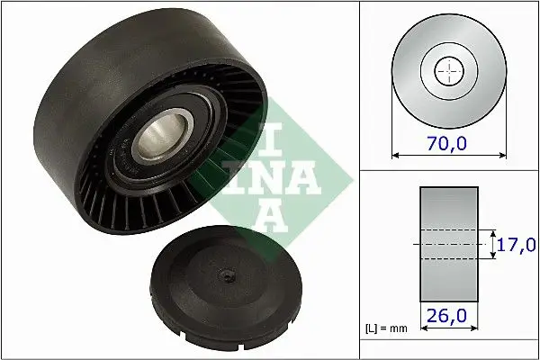 531 0891 10 / Toyota Auris Corolla 1.6 00-Alternatör Gergi Rulmanı