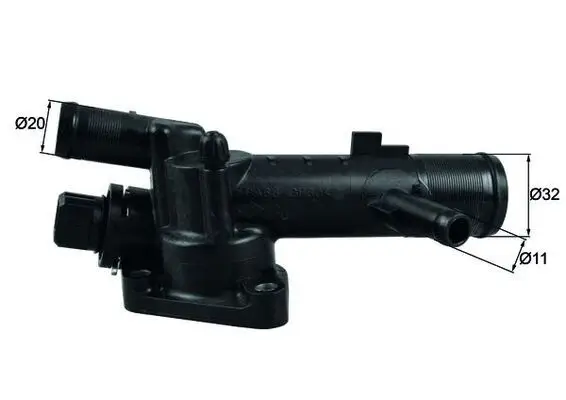 Termostat 83°C Dacia Duster 10-Logan 08-Sandero 08-Renault Clio II 01-09 Kangoo 05-Symbol II 09-1.5 DCI Contalı